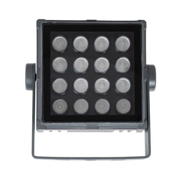 GloboStar® FLOOD-TINY 90370 Προβολέας Wall Washer για Φωτισμό Κτιρίων LED 27W 2295lm 3° DC 24V Αδιάβροχο IP65 L13.8 x W16.4 x H7cm RGBW DMX512 - Γκρι Ανθρακί - 3 Years Warranty - Image 6