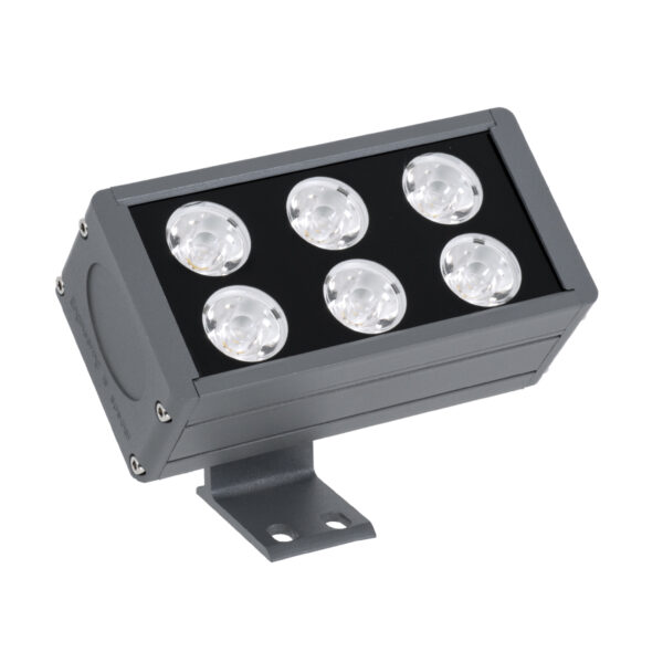 GloboStar® FLOOD-DANY 90374 Προβολέας Wall Washer για Φωτισμό Κτιρίων LED 24W 2040lm 5° DC 24V Αδιάβροχο IP65 L16 x W9.5 x H7.5cm Αρχιτεκτονικό Πορτοκαλί 2200K - Γκρι Ανθρακί - 3 Years Warranty - Image 2