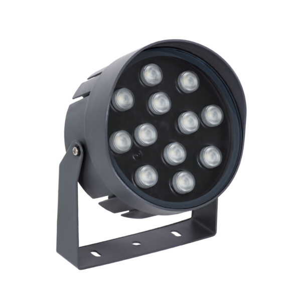 GloboStar® FLOOD-NIGMA 90396 Προβολέας Wall Washer για Φωτισμό Κτιρίων LED 24W 2040lm 30° DC 24V Αδιάβροχο IP65 L15 x W15 x H9.1cm RGBW DMX512 - Γκρι Ανθρακί - 3 Years Warranty - Image 2