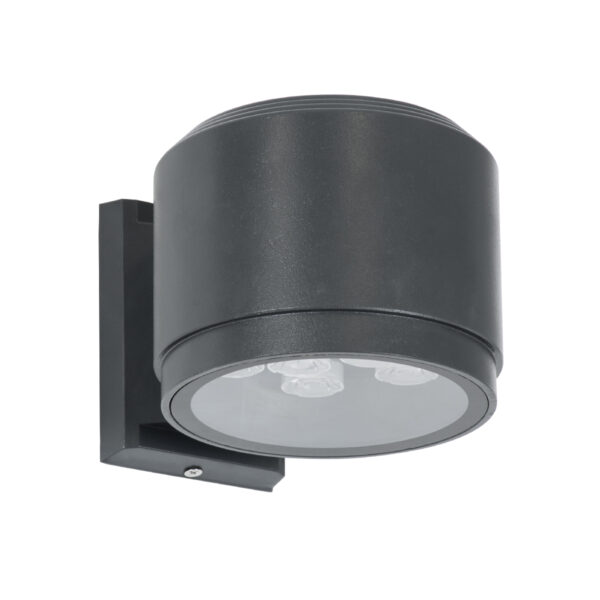 GloboStar® WALLLIGHT-GONA 90483 Φωτιστικό Τοίχου - Απλίκα LED 24W 2160lm 5° DC 24V Αδιάβροχο IP67 Μ13 x Π16.5 x Υ5cm Θερμό Λευκό 2700K - Γκρι Ανθρακί - 3 Years Warranty - Image 2