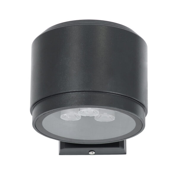 GloboStar® WALLLIGHT-GONA 90483 Φωτιστικό Τοίχου - Απλίκα LED 24W 2160lm 5° DC 24V Αδιάβροχο IP67 Μ13 x Π16.5 x Υ5cm Θερμό Λευκό 2700K - Γκρι Ανθρακί - 3 Years Warranty - Image 3