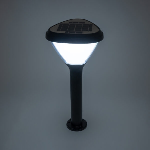 GloboStar® SOLARMIS 90521 LED Solar Bollard Light Κολωνάκι Κήπου Εξωτερικού Χώρου 10W 180lm 120° με Ενσωματωμένο Φωτοβολταϊκό Panel 6V 5W & Επαναφορτιζόμενη Μπαταρία Li-ion 3.2V 6000mAh με Αισθητήρα Ημέρας-Νύχτας - Αδιάβροχο IP65 Φ26 x Υ60cm Ψυχρό Λευκό 6000K - 2 Χρόνια Εγγύηση - Image 11