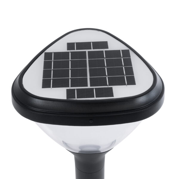 GloboStar® SOLARMIS 90521 LED Solar Bollard Light Κολωνάκι Κήπου Εξωτερικού Χώρου 10W 180lm 120° με Ενσωματωμένο Φωτοβολταϊκό Panel 6V 5W & Επαναφορτιζόμενη Μπαταρία Li-ion 3.2V 6000mAh με Αισθητήρα Ημέρας-Νύχτας - Αδιάβροχο IP65 Φ26 x Υ60cm Ψυχρό Λευκό 6000K - 2 Χρόνια Εγγύηση - Image 5