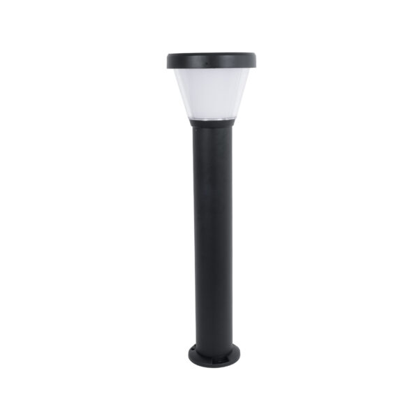 GloboStar® SOLARDIS 90523 LED Solar Bollard Light Κολωνάκι Κήπου Εξωτερικού Χώρου 10W 180lm 120° με Ενσωματωμένο Φωτοβολταϊκό Panel 6V 5W & Επαναφορτιζόμενη Μπαταρία Li-ion 3.2V 6000mAh με Αισθητήρα Ημέρας-Νύχτας - Αδιάβροχο IP65 Φ24 x Υ88cm Ψυχρό Λευκό 6000K - 2 Χρόνια Εγγύηση - Image 2