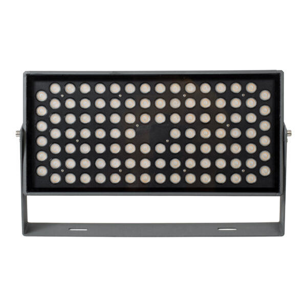 GloboStar® FLOOD-ZANA 90558 Προβολέας Wall Washer για Φωτισμό Κτιρίων LED 100W 9000lm 30° DC 24V Αδιάβροχο IP65 Μ45.5 x Π28 x Υ10cm Θερμό Λευκό 2700K - Γκρι Ανθρακί - 3 Years Warranty - Image 3