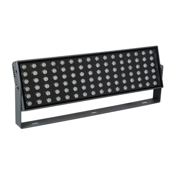 GloboStar® FLOOD-ZANA 90561 Προβολέας Wall Washer για Φωτισμό Κτιρίων LED 200W 17000lm 30° DC 24V Αδιάβροχο IP65 Μ70 x Π29 x Υ10cm RGBW DMX512 - Γκρι Ανθρακί - 3 Years Warranty - Image 2