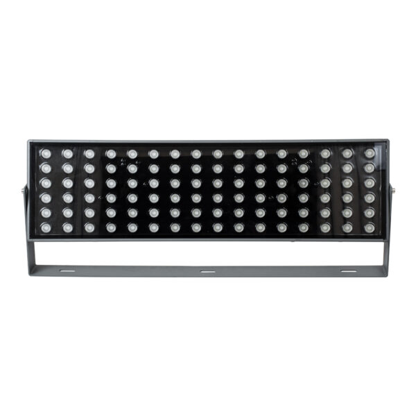 GloboStar® FLOOD-ZANA 90561 Προβολέας Wall Washer για Φωτισμό Κτιρίων LED 200W 17000lm 30° DC 24V Αδιάβροχο IP65 Μ70 x Π29 x Υ10cm RGBW DMX512 - Γκρι Ανθρακί - 3 Years Warranty - Image 3