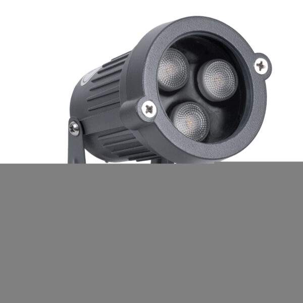 GloboStar® SPOT-YOLA 90630 Σποτ Φωτισμου Wall Washer LED 3W 330lm 30° DC 24V Αδιάβροχο IP65 Φ7 x Υ13.5cm Θερμό Λευκό 3000K - Γκρι Ανθρακί - 3 Years Warranty - Image 2