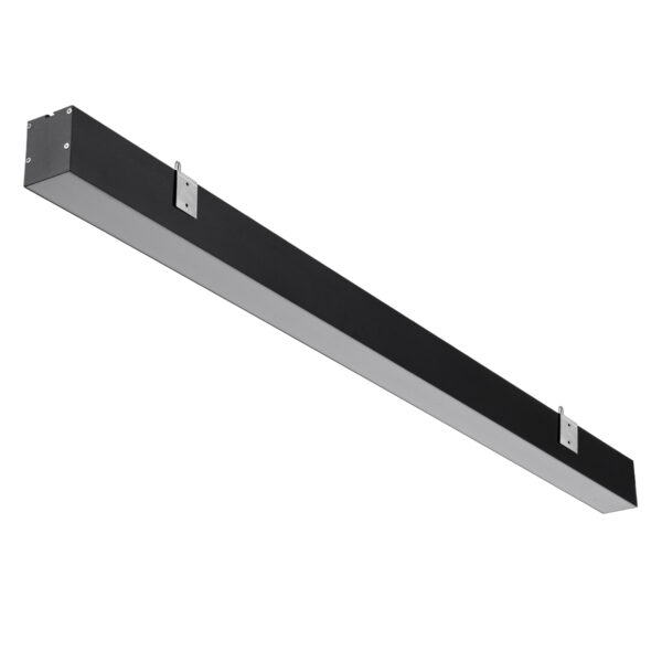 GloboStar® ORION 61030-W Γραμμικό Φωτιστικό Τοίχου - Απλίκα Linear LED CCT 72W 8600lm 120° AC 220-240V Μ120 x Π5.5 x Υ7cm - Εναλλαγή Φωτισμού μέσω Τηλεχειριστηρίου All In One Ψυχρό 6000k+Φυσικό 4500k+Θερμό 2700k Dimmable - Μαύρο - 3 Years Warranty - Image 2