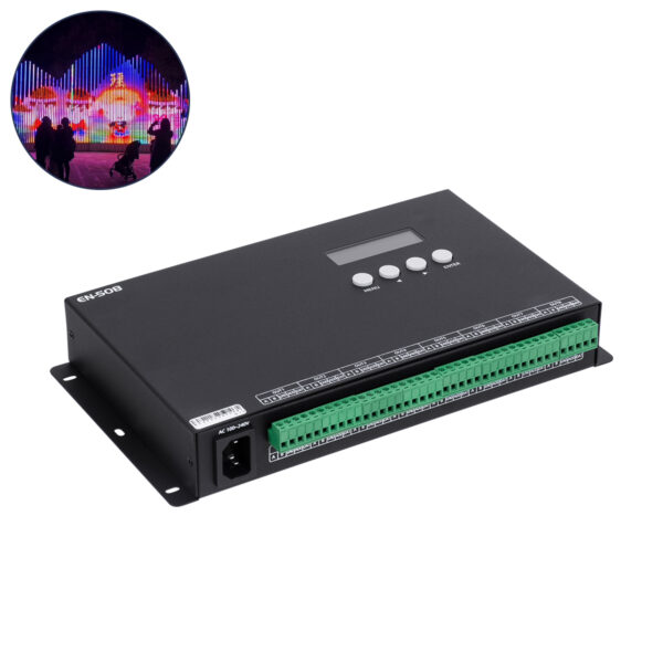 GloboStar® 90144 SEEKWAY EN-508 - Professional Channel Controller - Full Colour LED Digital SPI Pixel ONLINE Control System - Κεντρικός & Slave Controller Καναλιών Εξόδου για Ψηφιακά Προϊόντα LED Digital Pixel TTL & DMX512 - Single Colour & RGB & RGBW - Synchronous & Asynchronous - 3 Χρόνια Εγγύηση