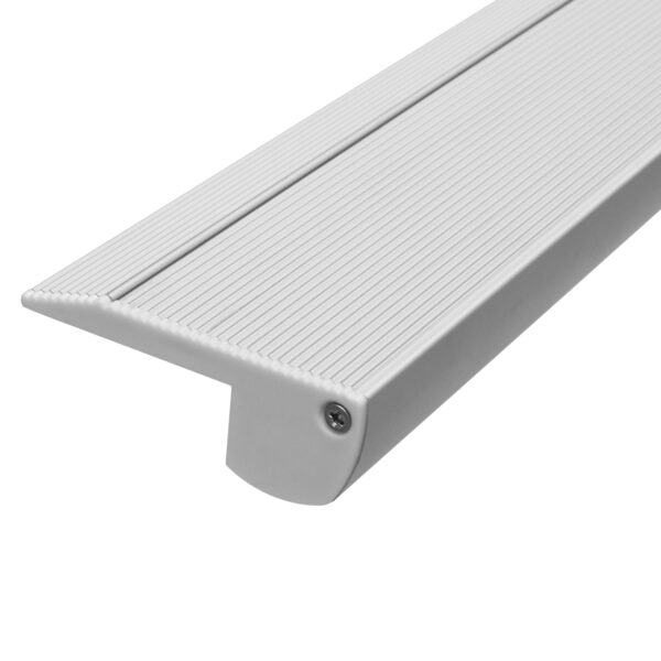 GloboStar® STAIR-PROFILE 70823-1M Προφίλ Αλουμινίου - Βάση & Ψύκτρα Ταινίας LED με Λευκό Γαλακτερό Κάλυμμα - Χρήση σε Σκαλοπάτια - Πατητό Κάλυμμα - Ασημί - 1 Μέτρο - Μ100 x Π6 x Υ2.1cm - Image 4