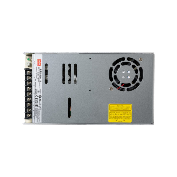 GloboStar® LRS-450-12 90786 MEANWELL Ρυθμιζόμενο Μεταλλικό Τροφοδοτικό PELV για Προϊόντα LED 450W 37.5A - AC 220-240V σε DC 12V - Ρυθμιζόμενο από 10.2VDC έως 13.8VDC - IP20 Μ22.5 x Π12.4 x Υ3.5cm - 3 Χρόνια Εγγύηση - Image 5