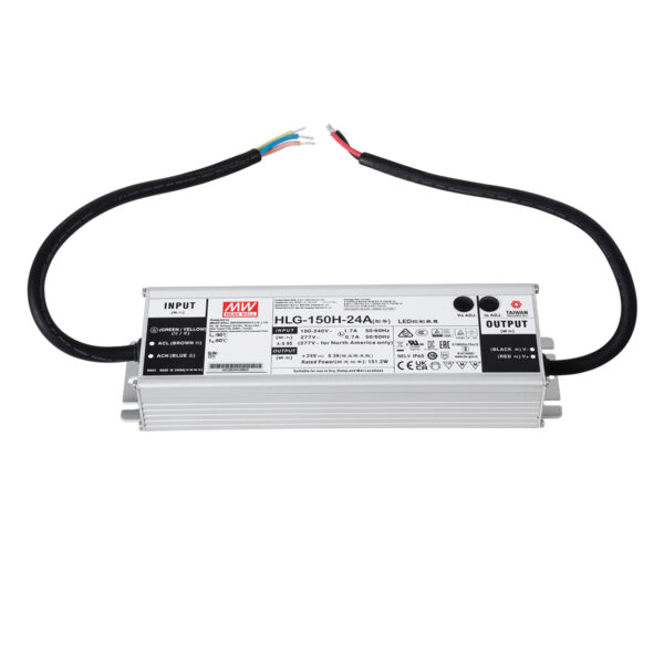 GloboStar® 90785 HLG-150H-24A MEANWELL Αδιάβροχο Μεταλλικό Τροφοδοτικό SELV για Προϊόντα LED 150W 6.25A - AC 220-240V σε DC 24V - Αδιάβροχο IP65 Μ22.8 x Π6.8 x Υ4cm - 3 Χρόνια Εγγύηση - Image 3