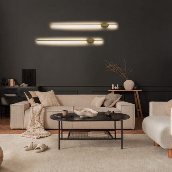 GloboStar® HARLEM 61336 Φωτιστικό Τοίχου - Απλίκα Design LED CCT 18W 2160lm 120° AC 220-240V - Εναλλαγή Φωτισμού μέσω Διακόπτη On/Off All In One Ψυχρό 6000k+Φυσικό 4500k+Θερμό 2700k Μ5 x Π4 x Υ120cm - Χρυσό - 3 Years Warranty - Image 11