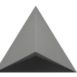 LED ΦΩΤ.ΕΠΙΤOIXO ΑΛΟΥΜΙΝ.ΤΡΙΓΩΝΙΚΟ ΜΟΝΗΣ ΚΑΤΕΥΘΥΝΣΗΣ 12W CCT ΓΚΡΙ - 3-996