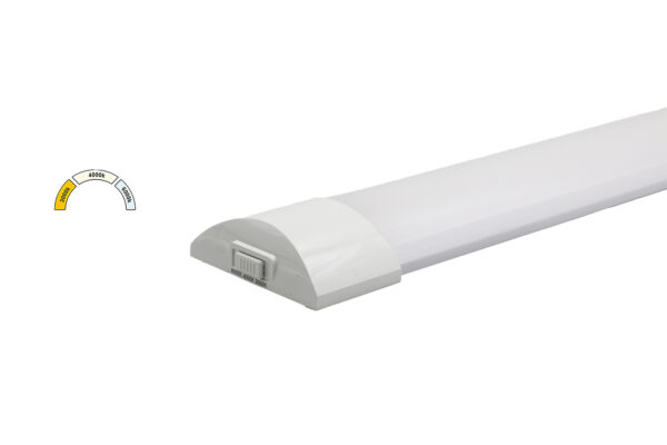 LED ΦΩΤΙΣΤΙΚΟ ΟΒΑΛ PC.120cm 36WCCT ΜΕ ΔΙΑΚΟΠΤΗ ON/OFF ΛΕΥΚΟ