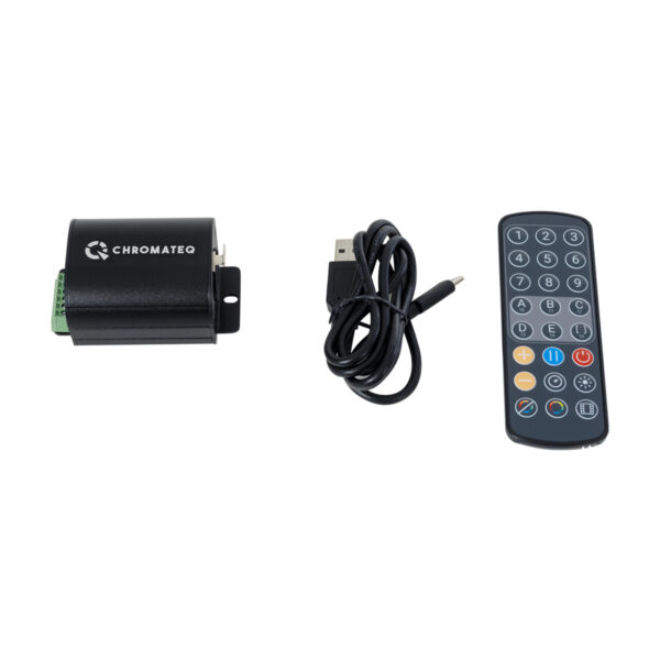 GLOBOSTAR® SKYDANCE-CHROMATEQ 71579 USB-C σε DMX512 Interface 128 Κανάλια XLR3 DC 5V IP40 - Ασύρματο Χειριστήριο IR - Μ7.8 x Π5 x Υ3.8cm - 5 Χρόνια Εγγύηση - Image 7