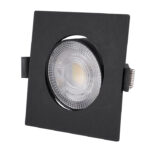 LED ΣΠΟΤ ΨΕΥΔΟΡΟΦΗΣ ΚΙΝΗΤΟ ΤΕΤΡΑΓΩΝΟ 3W/5W/7W CCT 38° MΑΥΡΟ