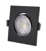 LED ΣΠΟΤ ΨΕΥΔΟΡΟΦΗΣ ΚΙΝΗΤΟ ΤΕΤΡΑΓΩΝΟ 3W/5W/7W CCT 38° MΑΥΡΟ
