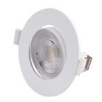 LED ΣΠΟΤ ΨΕΥΔΟΡΟΦΗΣ ΚΙΝΗΤΟ ΣΤΡΟΓΓΥΛΟ 3W/5W/7W CCT 38° ΛΕΥΚΟ