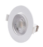 LED ΣΠΟΤ ΨΕΥΔΟΡΟΦΗΣ ΚΙΝΗΤΟ ΣΤΡΟΓΓΥΛΟ 3W/5W/7W CCT 38° ΛΕΥΚΟ