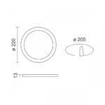 ΧΩΝΕΥΤΟ ΛΕΠΤΟ LED ΟΡΟΦΗΣ 18W CCT - Image 2