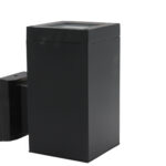 ΣΠΟΤ ΑΛΟΥΜΙΝΙΟΥ ΜΟΝΗΣ ΚΑΤΕΥΘΥΝ.ΤΕΤΡΑΓΩΝ.ΕΠΙΤΟΙΧΟ D108mm Ε27 ΜΑΥΡΟ - 9-7163711