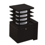 ΑΠΛΙΚΑ ΑΛΟΥΜΙΝΙΟΥ ΤΕΤΡΑΓΩΝΗ ΜΕ ΣΚΙΑΣΤΡΟ D110X110 h22cm Ε27 ΜΑΥΡH - 9-7234711