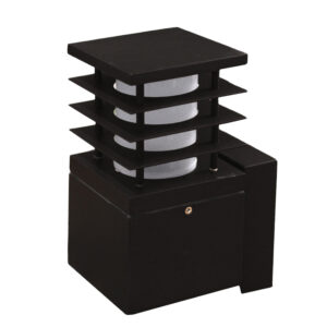 ΑΠΛΙΚΑ ΑΛΟΥΜ ΤΕΤΡΑΓΩΝΗ ΜΕ ΣΚΙΑΣ D110X110 h22cm Ε27 ΜΑΥΡH