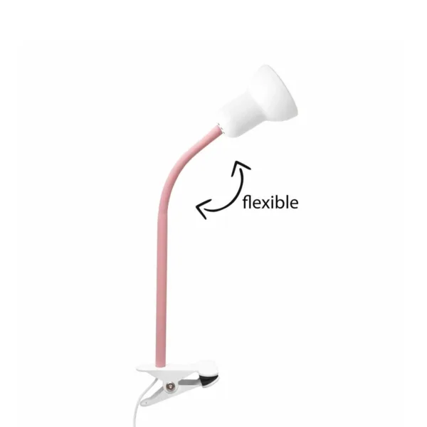 GloboStar® TAVOLO 204-0154 Παιδικό Eπιτραπέζιο Φωτιστικό Μονόφωτο 1 x E27 IP20 Ροζ & Λευκό Πλαστικό - Μ11 x Π9 x Υ35cm - Image 3