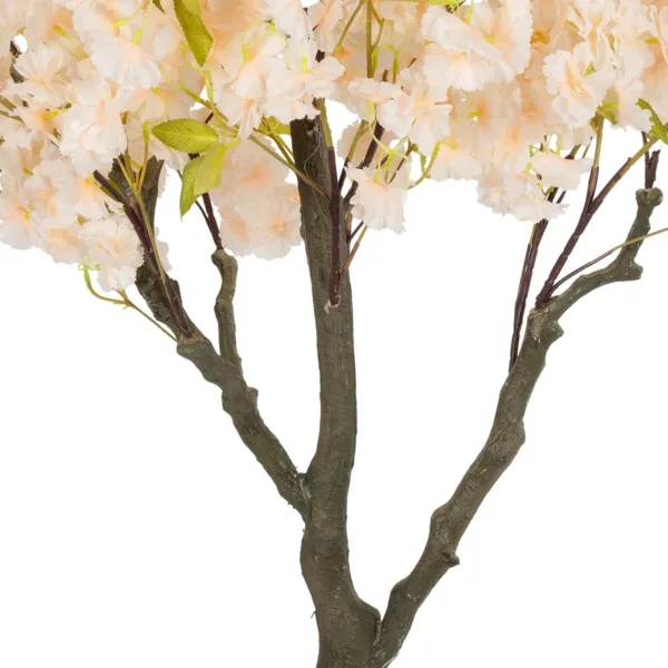 GloboStar® Artificial Garden SALMON CHERRY BLOSSOM TREE 20680 Τεχνητό Διακοσμητικό Δέντρο Απαλό Ροζ Άνθος Κερασιάς Υ200cm - Image 3