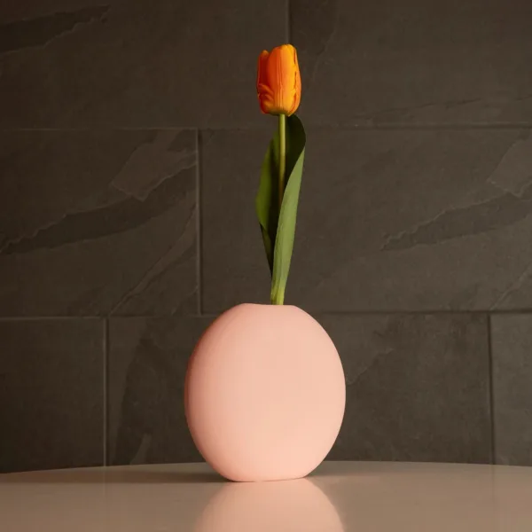 GloboStar® Artificial Garden SICILY 21289 Διακοσμητικό Κεραμικό Βάζo Ροζ Π15 x Μ15 x Υ14cm - Image 6