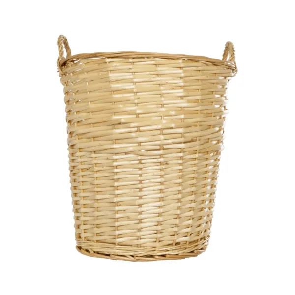 GloboStar® Artificial Garden ARIZONA 21503 Διακοσμητικό Πλεκτό Καλάθι - Κασπώ Γλάστρα - Flower Pot Μπεζ Φ42 x Υ42cm - Image 3