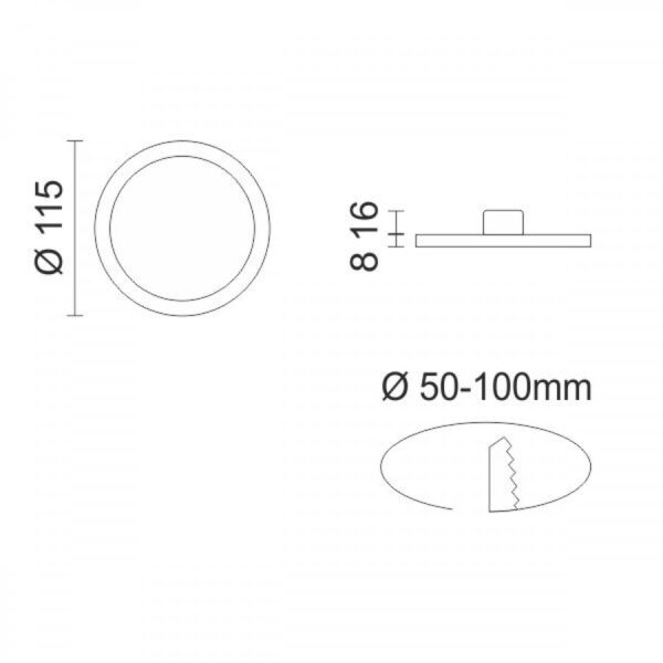 ΡΥΘΜΙΖΟΜΕΝΟ ΦΩΤΙΣΤΙΚΟ LED PANEL 8W CCT - Image 2