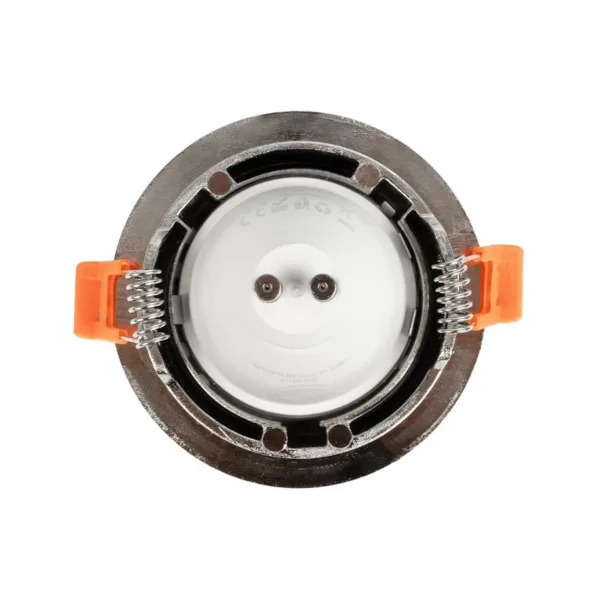 GloboStar® 61317 GASPAR Χωνευτό Στρόγγυλο Σποτ Οροφής για Λάμπα MR16/GU10 IP65 - Αλουμίνιο & Γυαλί - Φ8.5 x Υ3.5cm - Ασημί & Διάφανο - 5 Χρόνια Εγγύηση - Image 4
