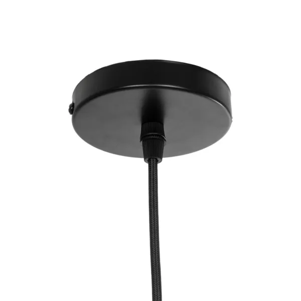 GloboStar® FREYA 00747 Μοντέρνο Κρεμαστό Φωτιστικό Ανάρτηση Μονόφωτο 1 x E27 IP20 Λευκό Γυαλί με Ασημί Μέταλλο - Μ34 x Π34 x Υ23cm - Image 9