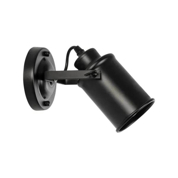 GloboStar® JAKE 00948 Μοντέρνο Επιτοίχιο Φωτιστικό Απλίκα Μονόφωτο 1 x E27 IP20 Μαύρο Μέταλλο - Μ9 x Π21 x Y16cm - Image 3