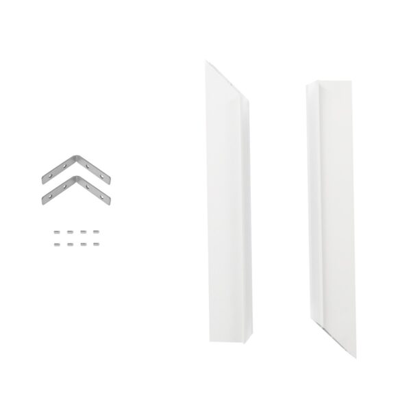 GLOBOSTAR® ALP-CORNER-IN90 RECESSA 61791 Χωνευτό Προφίλ Αλουμινίου Γωνία με Λευκό Γαλακτερό Πατητό Κάλυμμα για Ταινίες LED IP20 - Λευκό Ματ - Μ30 x Π3.5 x Υ4cm - Image 7