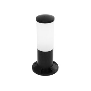 GloboStar® GARDENIO 203-0249 Μοντέρνο Επιδαπέδιο Φωτιστικό Μονόφωτο 1 x E27 IP44 Μαύρο Πλαστικό Σώμα - Μ15 x Π15 x Υ31cm