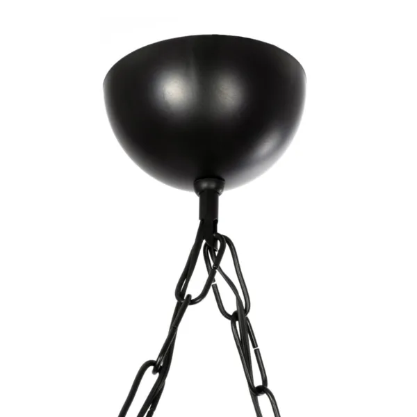 GloboStar® STARLO 201-0005 Vintage Κρεμαστό Φωτιστικό Ράγα Δίφωτο 2 x E27 IP20 Μπεζ Ξύλο με Μαύρο Μέταλλο - Μ40 x Π15x Υ65cm - Image 8