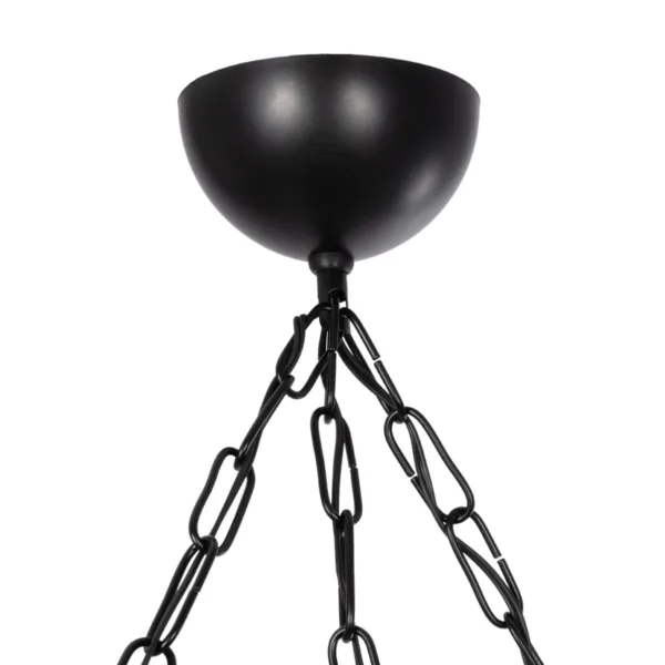 GloboStar® STARLO 201-0006 Vintage Κρεμαστό Φωτιστικό Ράγα Τρίφωτο 3 x E27 IP20 Μπεζ Ξύλο με Μαύρο Μέταλλο - Μ50 x Π15 x Υ65cm - Image 8