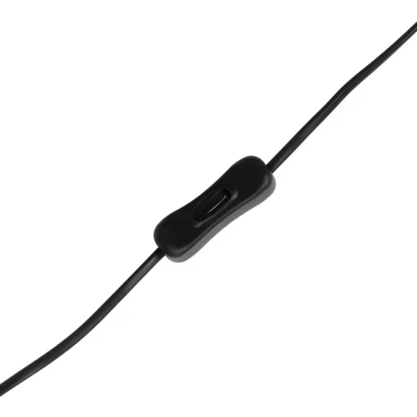 GloboStar® NOVA 201-0036 Μοντέρνο Επιδαπέδιο Φωτιστικό 1 x E27 IP20 Μαύρο Μεταλλό με Λευκό Ύφασμα - Μ38 x Π38 x Υ155cm - Image 10