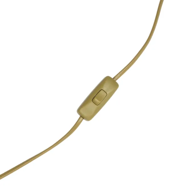 GloboStar® NOVA 201-0041 Μοντέρνο Επιδαπέδιο Φωτιστικό 1 x E27 IP20 Χρυσό Μεταλλό με Μαύρο Ύφασμα - Μ38 x Π38 x Υ155cm - Image 10