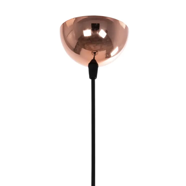 GloboStar® SOLON 201-0060 Μοντέρνο Κρεμαστό Φωτιστικό Πλέγμα Μονόφωτο 1 x E27 IP20 Μπρονζέ με Μαύρο Μέταλλο - Μ20 x Π20 x Υ70cm - Image 9