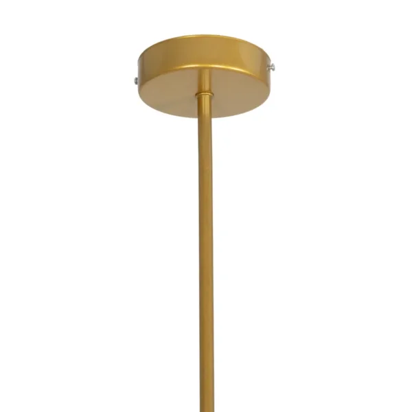 GloboStar® CANTILIER 201-0076 Vintage Φωτιστικό Οροφής Μπάλα Πολύφωτο 8 x E27 IP20 Χρυσό Μέταλλο με Γαλακτερό Γυαλί - Μ87 x Π87 x Υ52cm - Image 8