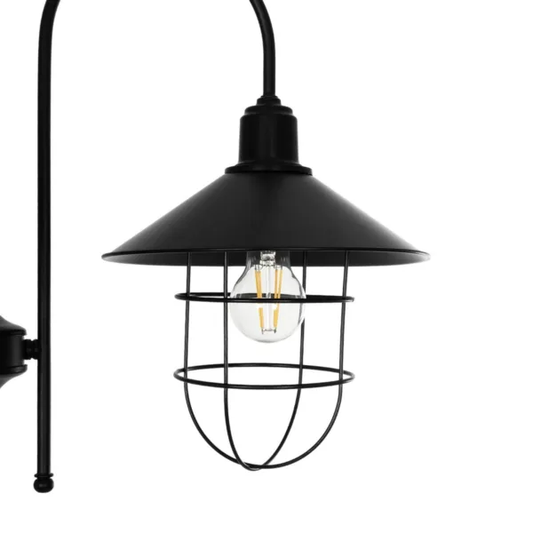 GloboStar® BLAZEO 201-0079 Vintage Κρεμαστό Φωτιστικό Καμπάνα Τρίφωτο 3 x E27 IP20 Μαύρο Μέταλλο - Μ40 x Π40 x Υ40cm - Image 7