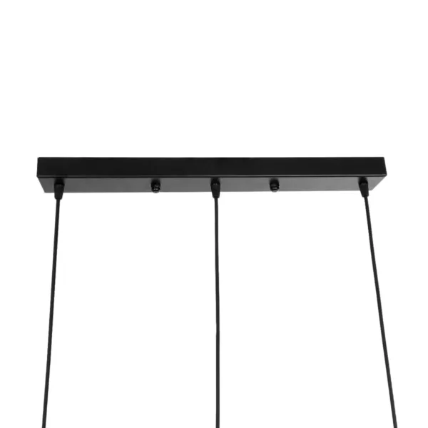 GloboStar® SHINEVA 201-0080 Vintage Κρεμαστό Φωτιστικό Ράγα Τρίφωτο 3 x E27 IP20 Μαύρο Μέταλλο - Μ55 x Π25 x Υ70cm - Image 8