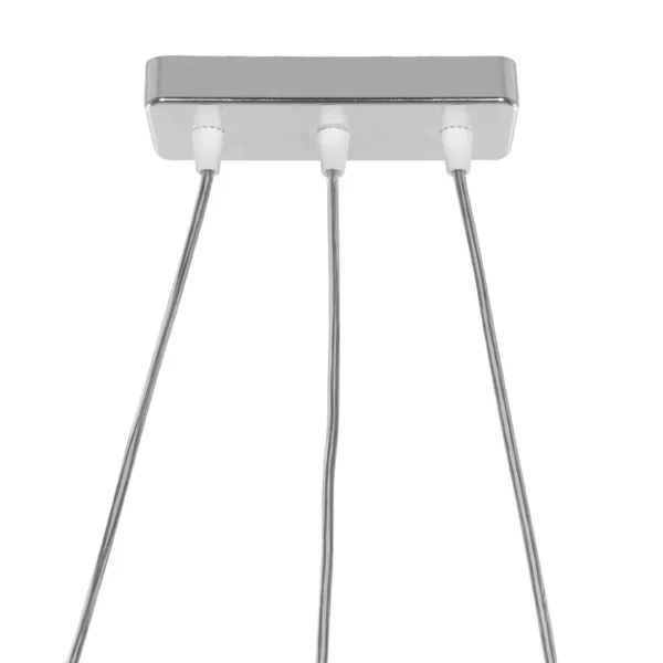 GloboStar® RAZIA 201-0101 Vintage Κρεμαστό Φωτιστικό Κρύσταλλα Τρίφωτο 3 x E27 IP20 Ασημί Μέταλλο με Διάφανο Γυαλί - Μ60 x Π40 x Υ70cm - Image 8