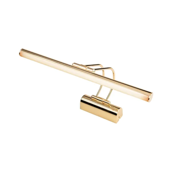 GloboStar® REFINE 203-0185 Φωτιστικό Τοίχου - Απλίκα LED 7W 640lm 120° AC 220-240V IP44 Θερμό Λευκό 2700K Χρυσό - Μ35 x Π25 x Υ9cm - 2 Xρόνια Εγγύηση