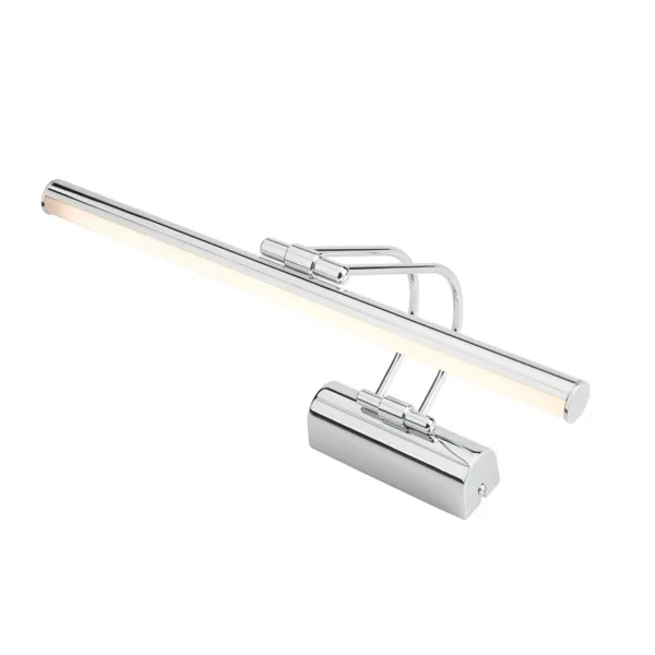 GloboStar® REFINE 203-0187 Φωτιστικό Τοίχου - Απλίκα LED 7W 640lm 120° AC 220-240V IP44 Θερμό Λευκό Χρώμιο - Μ35 x Π25 x Υ9cm - 2 Xρόνια Εγγύηση